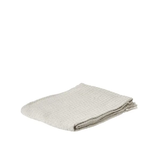 Plaid Med Frynser Sand 125 X 150 Cm -Badeværelse butik 5702568083383