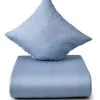 Nordisk Tekstil Luka Sengesæt Støvet Blå 140x220 Cm -Badeværelse butik 5703288088405