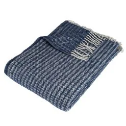 Nordisk Tekstil Odin Uldplaid Blå 130x200 Cm