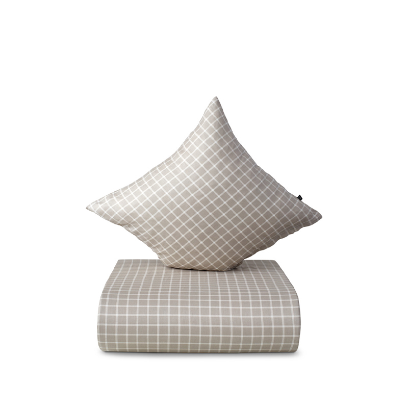Nordisk Tekstil Folke Sengesæt Sand 140 X 200 Cm 3 Nordisk Tekstil Folke Sengesæt Sand 140 X 200 Cm