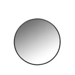 Villa Collection Vardo Rundt Spejl Sort Jern 60 Cm
