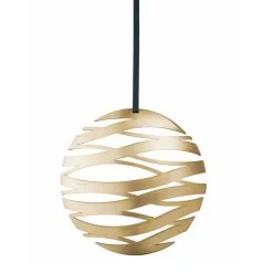 Stelton Tangle Ornament Kugle Stor Messing