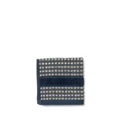 Juna Check Vaskeklud Mørkeblå/ Sand 30 X 30 Cm