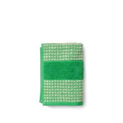 Juna Check Håndklæde Grøn/Sand 50 X 100 Cm