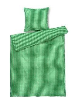 Juna Sengesæt Bæk & Bølge Grøn/sand 140 X 220 Cm