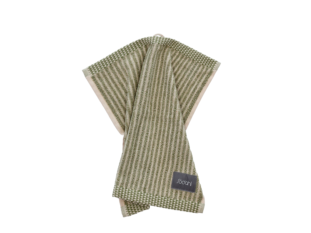 Södahl Organic Vaskeklud Melange Olive 4 Stk. 30x30 Cm 3 Södahl Organic Vaskeklud Melange Olive 4 Stk. 30x30 Cm