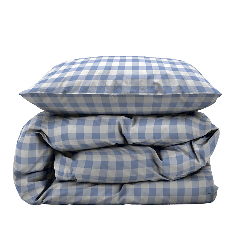 Södahl Gingham Sengesæt Sky Blue 140x200 Cm 3 Södahl Gingham Sengesæt Sky Blue 140x200 Cm