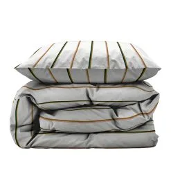 Södahl Stripe Sengesæt White 140x220 Cm