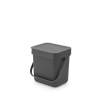 Brabantia Sort & Go Affaldsspand Med Låg Grey 3 Liter -Badeværelse butik 8710755209888