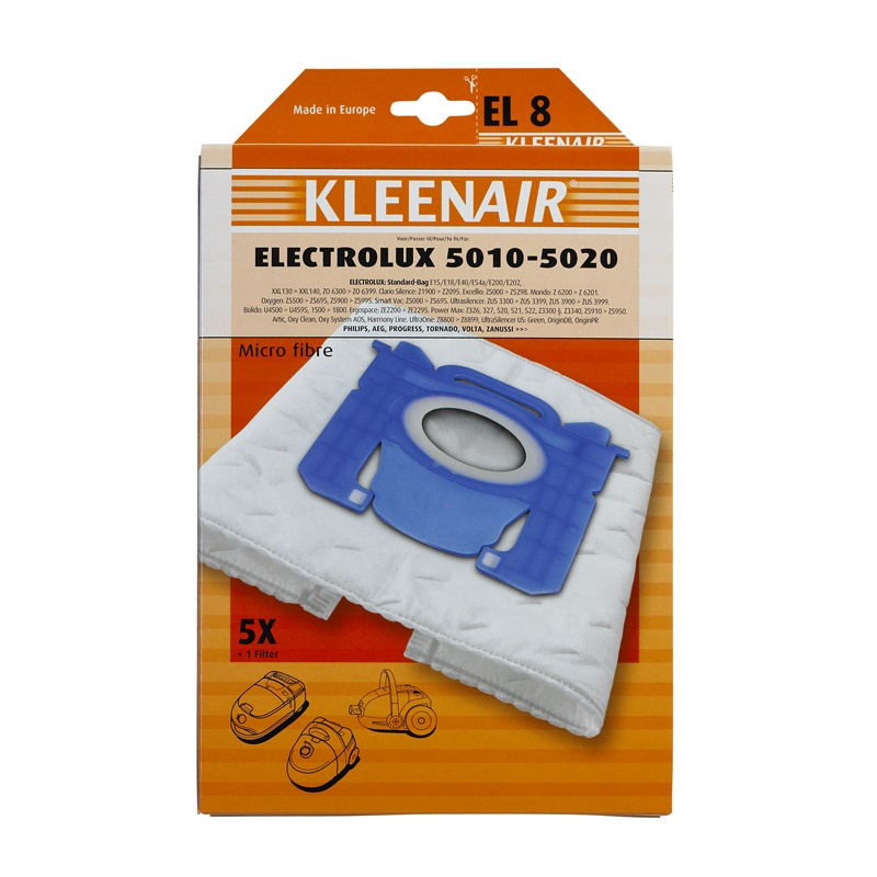 Kleenair Kleeinair Støvsugerposer Electrolux EL 8 Standard Pose 3 Kleenair Kleeinair Støvsugerposer Electrolux EL 8 Standard Pose